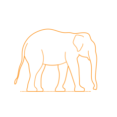 Animals Elephants Indian Elephant Stencil Svg Vector, Free Vectors File